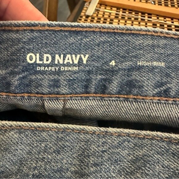 Old Navy Western Equestrian High-Rise Drapey Denim Midi Skirt Size 4 - Picture 8 of 14